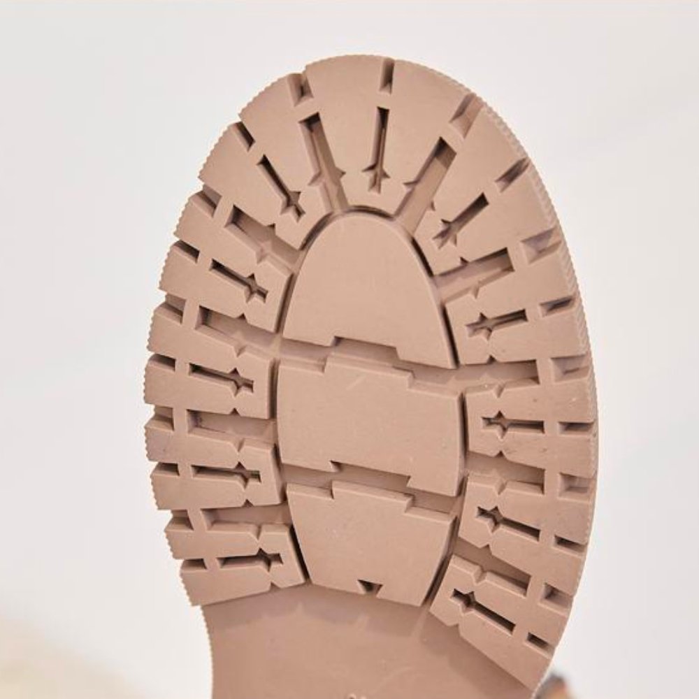 Faux Fur Lined Black Ankle Boots for Women with Zip Closure and Rugged Sole 6