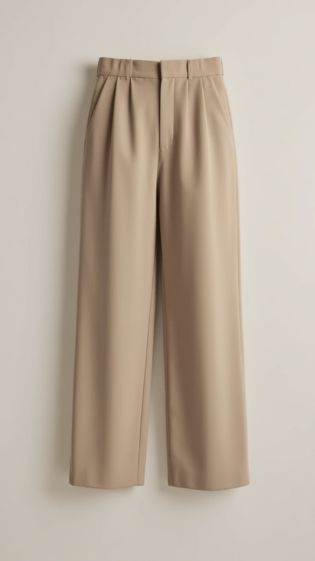 High-Waisted Wide Leg Trousers for Women with Pleated Front and Side Pockets 10
