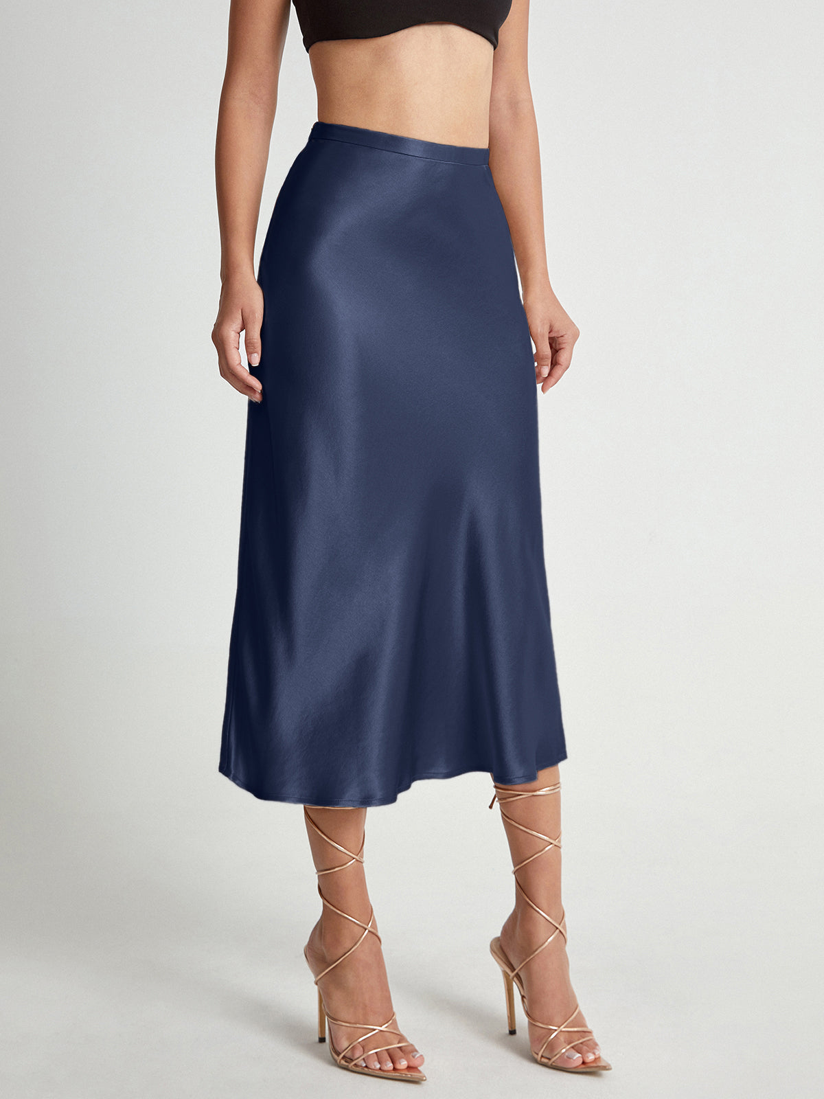 High Waist Elegant Midi Skirt for Women | Flattering Summer Essential 8
